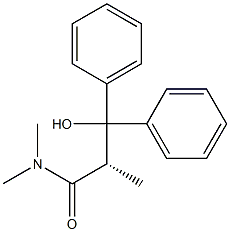 [S,(-)]-3-Hydroxy-2,N,N-trimethyl-3,3-diphenylpropionamide 结构式