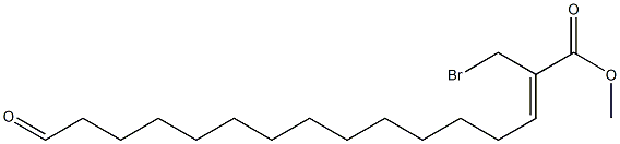 (Z)-2-Bromomethyl-15-formyl-2-pentadecenoic acid methyl ester 结构式