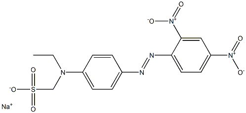 [N-Ethyl-N-[4-[(2,4-dinitrophenyl)azo]phenyl]amino]methanesulfonic acid sodium salt 结构式