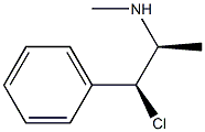 (1S,2S)-N-Methyl-1-chloro-1-phenylpropane-2-amine 结构式