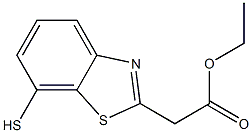 7-Mercaptobenzothiazole-2-acetic acid ethyl ester 结构式