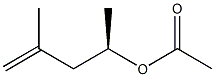 (+)-Acetic acid (R)-4-methyl-4-pentene-2-yl ester 结构式