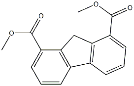 9H-Fluorene-1,8-dicarboxylic acid dimethyl ester 结构式