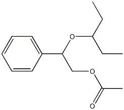 Acetic acid 2-(1-ethylpropoxy)-2-phenylethyl ester 结构式