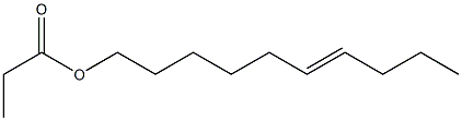 Propionic acid 6-decenyl ester 结构式