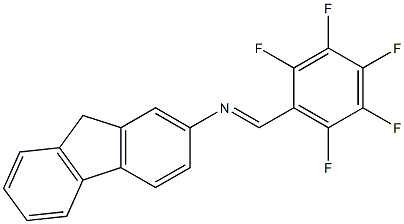 2-[(2,3,4,5,6-Pentafluorobenzylidene)amino]-9H-fluorene 结构式