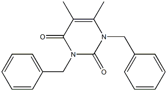 1,3-Dibenzyl-5,6-dimethyluracil 结构式