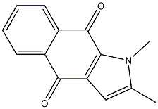 1,2-Dimethyl-1H-benz[f]indole-4,9-dione 结构式