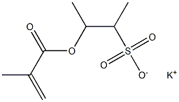 2-(Methacryloyloxy)-1-methyl-1-propanesulfonic acid potassium salt 结构式