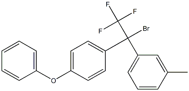 1-Bromo-1-(4-phenoxyphenyl)-1-(3-methylphenyl)-2,2,2-trifluoroethane 结构式