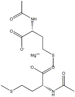 Bis[(R)-2-(acetylamino)-4-(methylthio)butanoic acid]magnesium salt 结构式