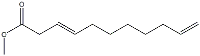 3,10-Undecadienoic acid methyl ester 结构式