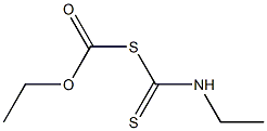 Ethyldithiocarbamic acid ethoxyoxomethyl ester 结构式