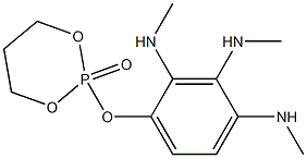2-[3-(Trimethylaminio)phenoxy]-1,3,2-dioxaphosphorinane 2-oxide 结构式