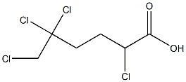 2,5,5,6-Tetrachlorocaproic acid 结构式