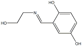 2-[(5-Hydroxysalicylidene)amino]ethanol 结构式