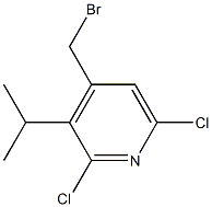 2,6-Dichloro-3-isopropyl-4-(bromomethyl)pyridine 结构式