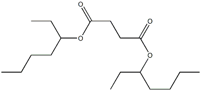 Succinic acid bis(1-ethylpentyl) ester 结构式
