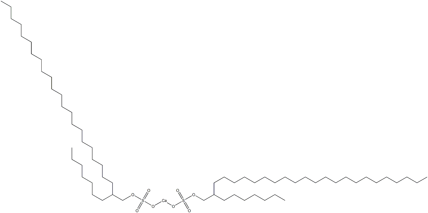 Bis(2-heptyltetracosyloxysulfonyloxy)calcium 结构式