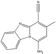 1-Amino-3-methylpyrido[1,2-a]benzimidazole-4-carbonitrile 结构式