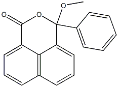 3-Methoxy-3-phenyl-1H,3H-naphtho[1,8-cd]pyran-1-one 结构式