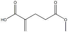 4-Methyleneglutaric acid hydrogen 1-methyl ester 结构式