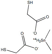 Bis(mercaptoacetic acid)dimethyltin(IV) salt 结构式