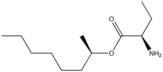 (R)-2-Aminobutanoic acid (R)-1-methylheptyl ester 结构式
