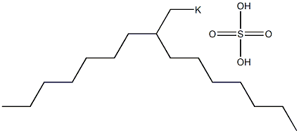 Sulfuric acid 2-heptylnonyl=potassium salt 结构式