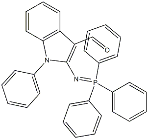 1-Phenyl-2-(triphenylphosphoranylideneamino)-1H-indole-3-carbaldehyde 结构式