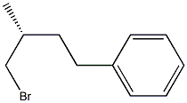 (+)-[(R)-4-Bromo-3-methylbutyl]benzene 结构式