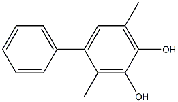 3,6-Dimethyl-4-phenylbenzene-1,2-diol 结构式