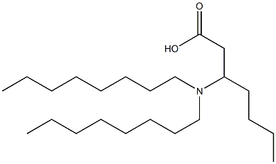 3-(Dioctylamino)heptanoic acid 结构式