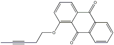 1-(3-Pentynyloxy)anthraquinone 结构式