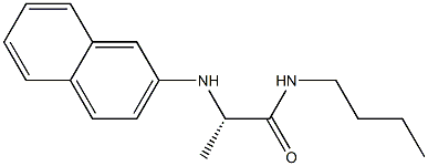 N1-Butyl-N2-(2-naphtyl)-L-alaninamide 结构式