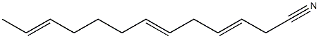 3,6,11-Tridecatrienenitrile 结构式