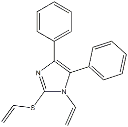 4,5-Diphenyl-1-vinyl-2-vinylthio-1H-imidazole 结构式
