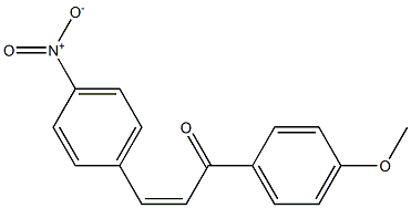(2Z)-3-(4-Nitrophenyl)-1-(4-methoxyphenyl)-2-propen-1-one 结构式