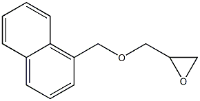 2-[(1-Naphtylmethoxy)methyl]oxirane 结构式