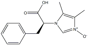 3-[(S)-1-Carboxy-2-phenylethyl]-4,5-dimethyl-3H-imidazole 1-oxide 结构式