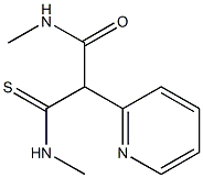 N-Methyl-2-methylcarbamoyl-2-(2-pyridyl)thioacetamide 结构式