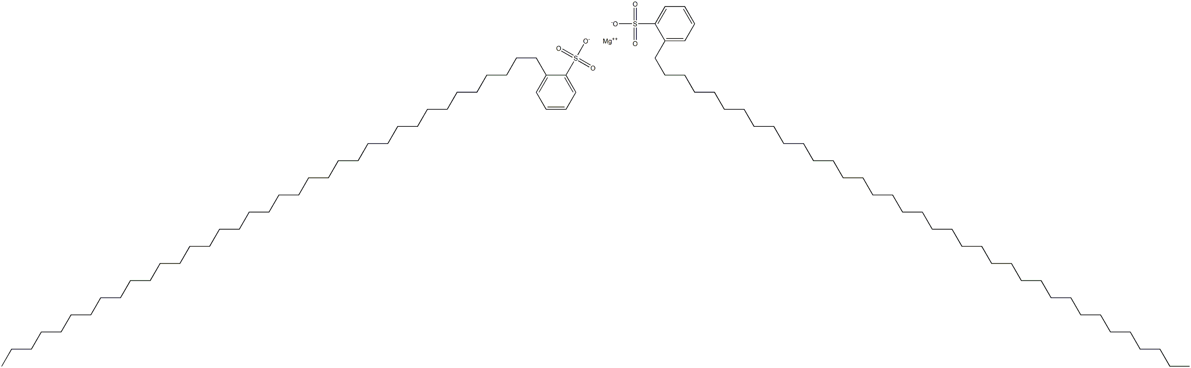Bis[2-(heptatriacontan-1-yl)benzenesulfonic acid]magnesium salt 结构式
