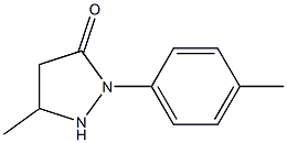 3-Methyl-1-(p-tolyl)pyrazolidin-5-one 结构式