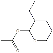 2-Acetyloxy-3-ethyltetrahydro-2H-pyran 结构式