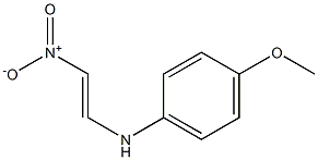 (E)-1-[(4-Methoxyphenyl)amino]-2-nitroethene 结构式