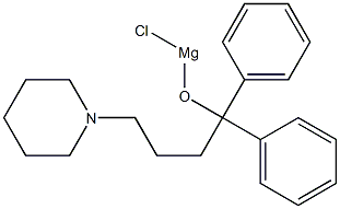 1,1-Diphenyl-4-piperidinobutoxymagnesium chloride 结构式