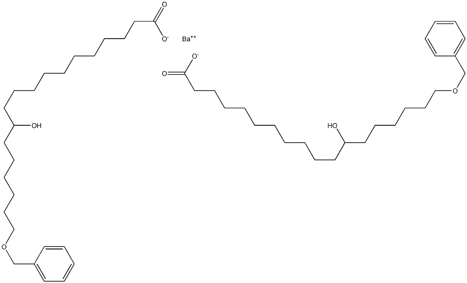 Bis(18-benzyloxy-12-hydroxystearic acid)barium salt 结构式