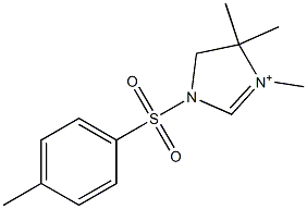1-Tosyl-3,4,4-trimethyl-4,5-dihydro-1H-imidazole-3-ium 结构式