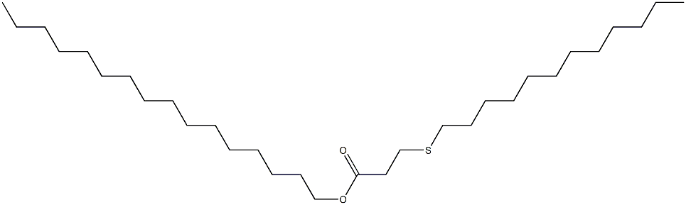 3-(Dodecylthio)propionic acid hexadecyl ester 结构式