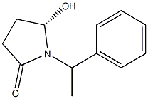 1-[(S)-1-(Phenyl)ethyl]-5-hydroxypyrrolidin-2-one 结构式